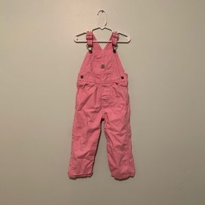 Carhartt toddler pink overalls 3T